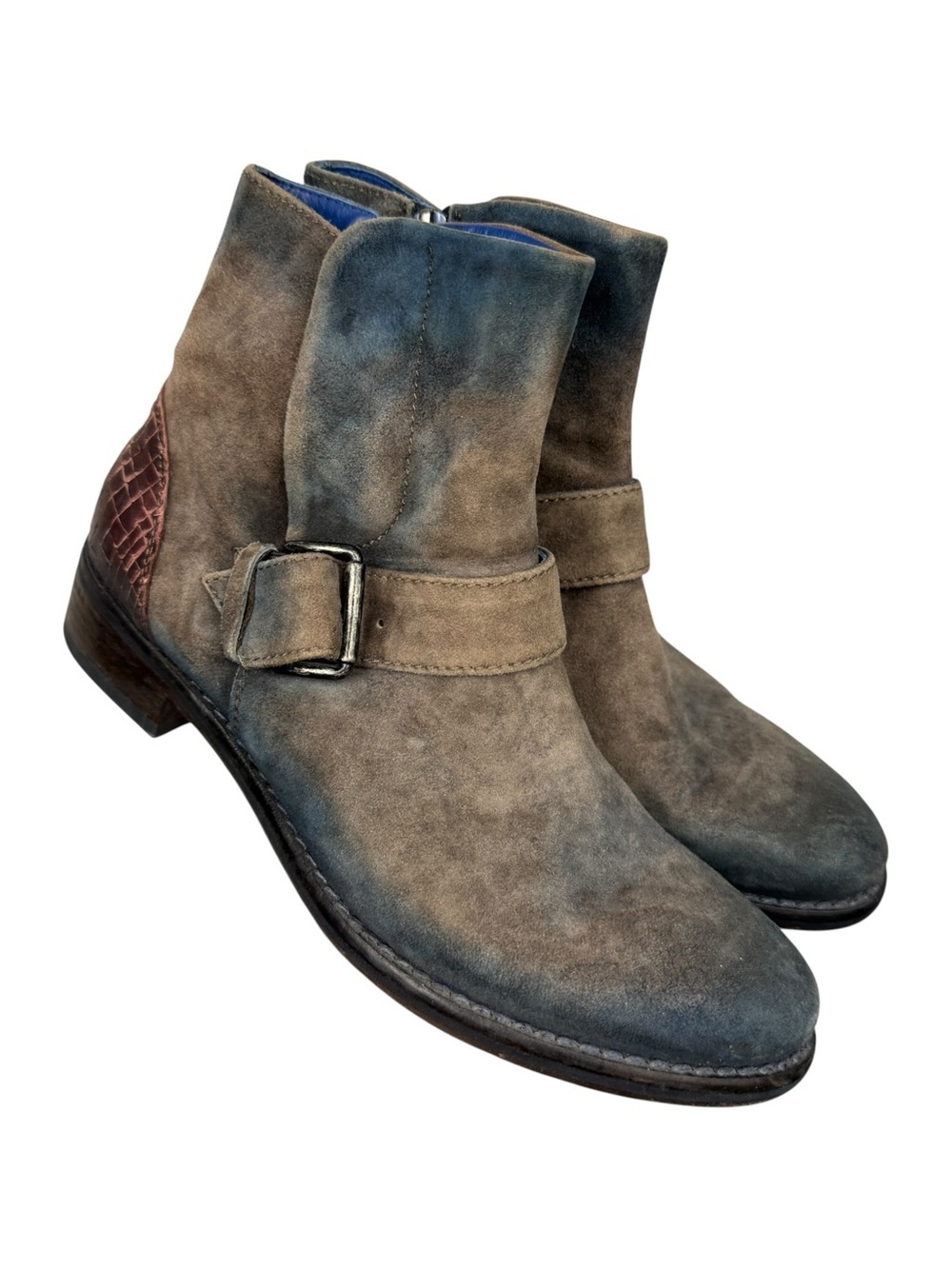 Sundance Leather Boho Multicolor Booties